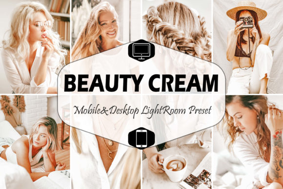 Download 10 Beauty Cream Mobile Lightroom Presets - Cream Collection