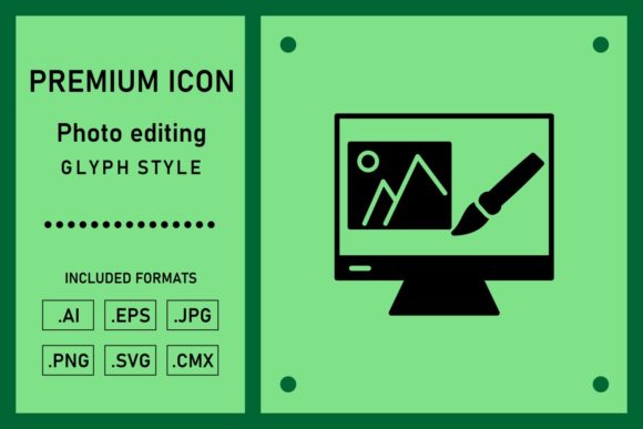 Download Photo Editing Vector Glyph Icon Design - Photo editing Collection