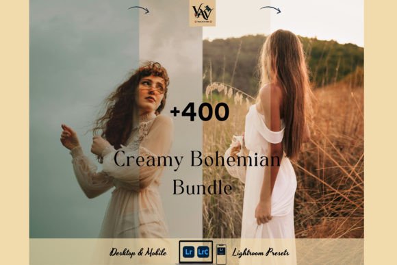 Download 400+ Lightroom Creamy Bohemian Presets - Cream Collection